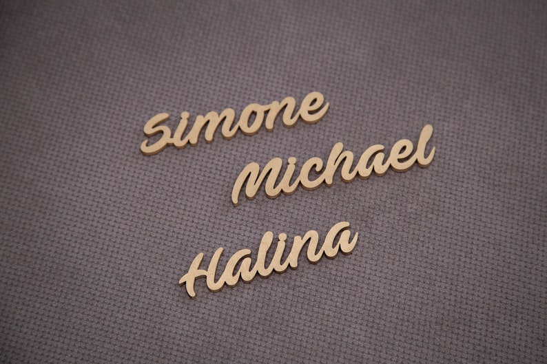 Wedding Place Card Laser Cut Names. Wedding Place Names Etsy