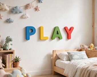 Custom 3D Printed Letters - Personalized Name Sign - 3D Wall Letters - MORE LOVE Sign - Custom Text - Nursery Decor - PLA