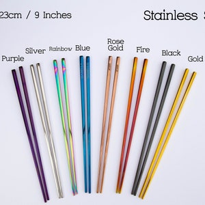 Personalized Stainless Steel Chopsticks: Engraved Custom Cutlery