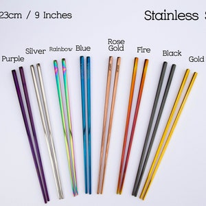 Personalized Stainless Steel Chopsticks - Engraved chopsticks - Custom Chopsticks