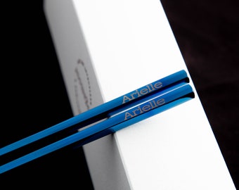 Personalized Stainless Steel Chopsticks: Engraved Custom Cutlery