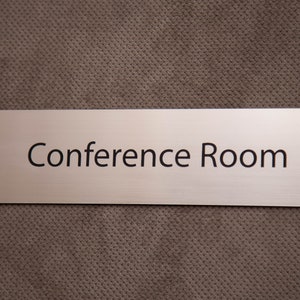 Custom Laser Engraved Acrylic Door Sign: Conference Room Plaque - Etsy