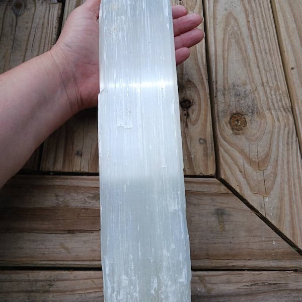 Selenite wand, extra large 1.11 ft long and 4.12 lb solid rare piece!