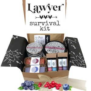 Lawyer Gift Set: Handcrafted Vegan Soap, Soy Candle & Lip Balm