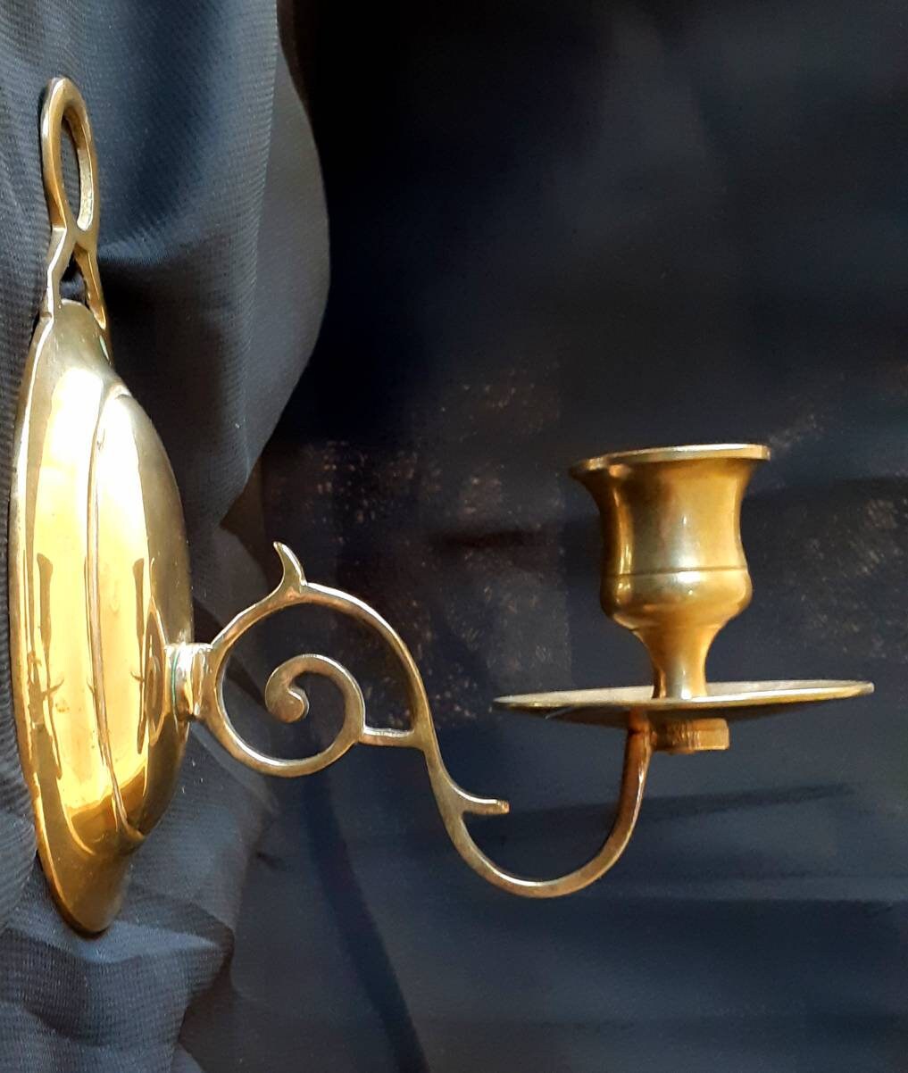 Bougeoir Mural en Laiton