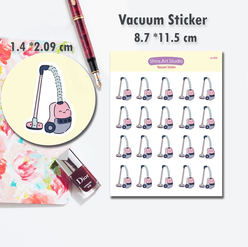Printable Vacuum Stickers l Icon Pack Etsy