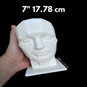 7" 17.78 cm Planar Head, Planar Bust, Learn the Planes of the Head, Human head for Medical and Artistic Drawing, ships in 24 hours or less.