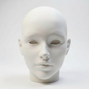 Sculptuur vrouwelijk hoofd | Kunstreferentiemodel | Modern woondecoratie |