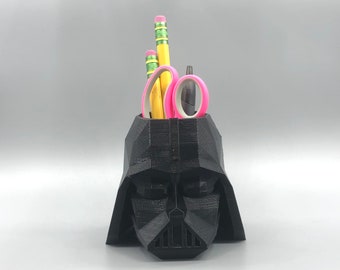Darth Vader Pen cup holder 4" 10.16cm tall/height
