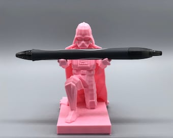 Pink Darth Vader pen holder