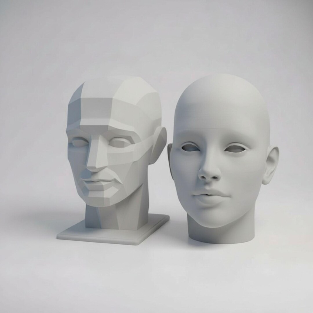 Human Head Model Reference 5