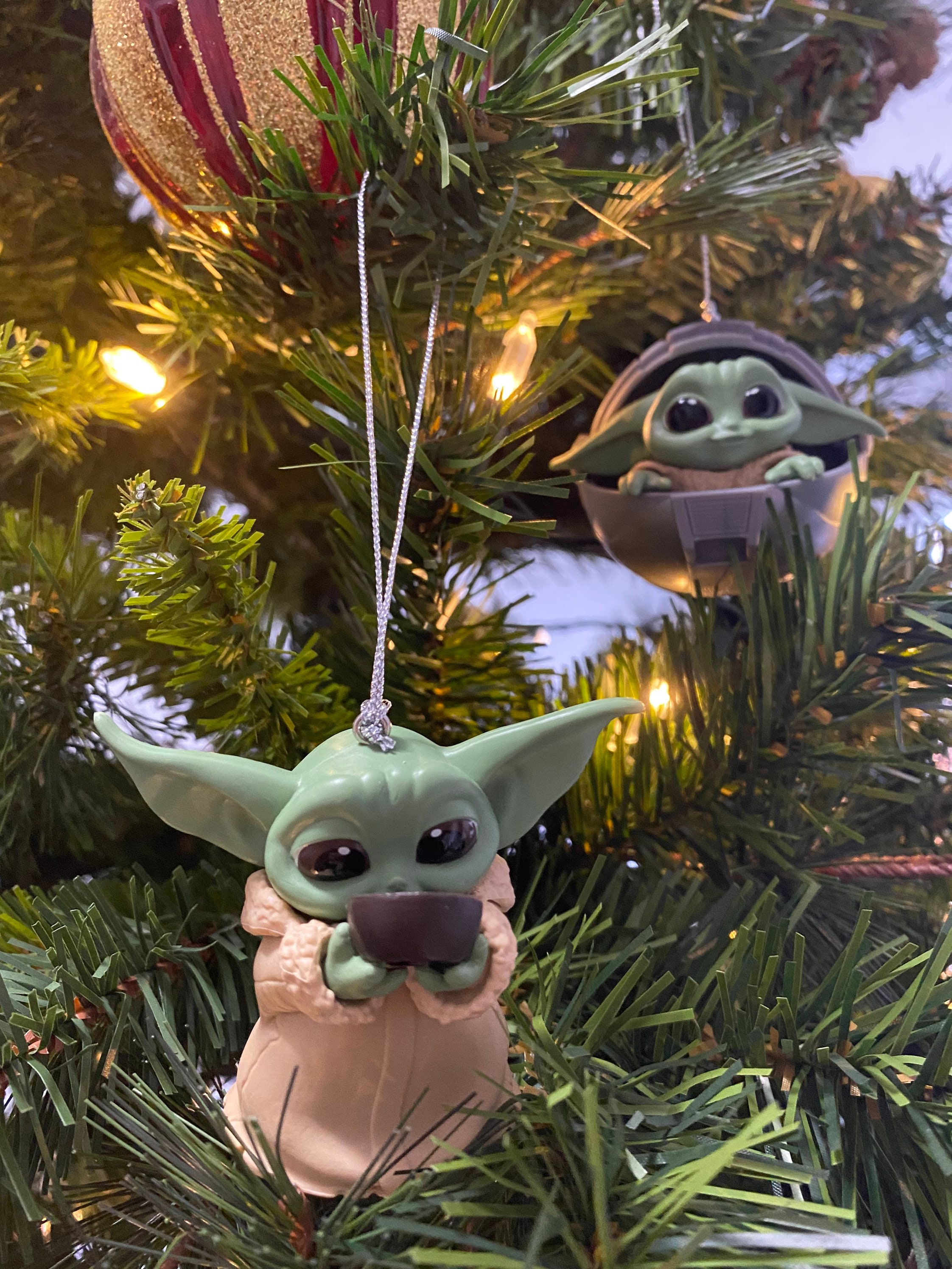 Baby Yoda Custom Ornament Mandalorian Ornaments for Christmas Etsy
