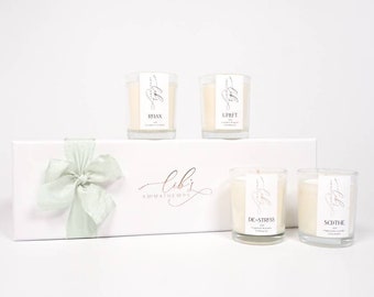 Mini Candle Collection, 4 Votive Candles in Luxury Gift Box