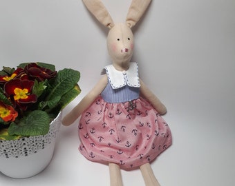 Hase im maritimen Stil_Kaninchenfamilie_Kaninchen tilda_tilda bunny_marine bunny_