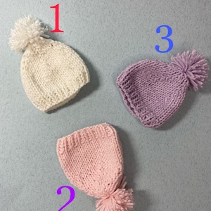 Gestrickte Mütze für eine kleine Puppe_AG 22cm_Puppenkleidung_Puppenmädchen_Baby 22cm_Babypflege_