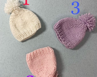Knitted hat for a little doll_AG 8inch_doll clothes_american girl 8inch_ caring for baby_