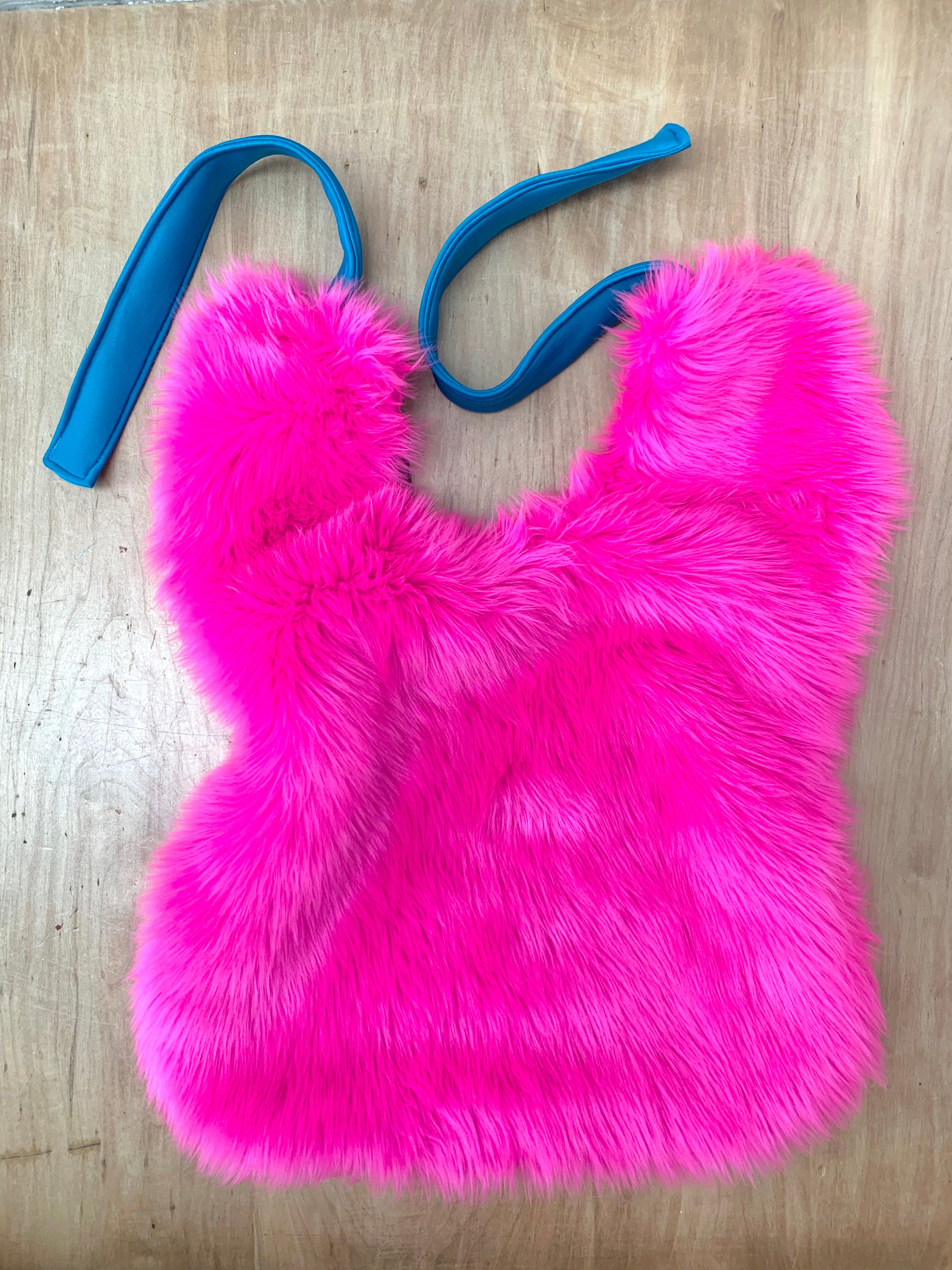 Pink Fun Fur Dog Coat Etsy