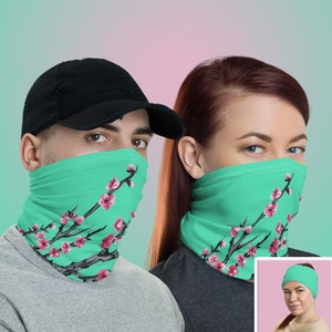 Green Tea Tree 99 Cent Cloth Face Mask Neck Gaiter