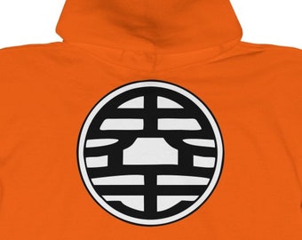 Classic King Kai Goku Gi Design on Back Only Hoodie Etsy