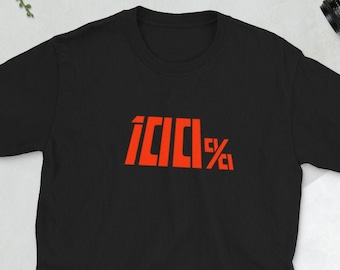 100% Mob Explosion Meter Level Anime Manga T-Shirt