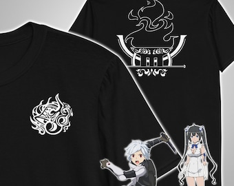 Hestia Familia Crest Emblem Front and Back T-Shirt