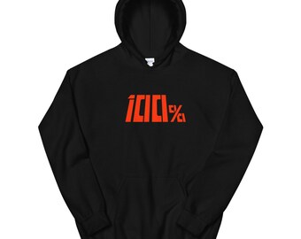 Mob - Psychic Power 100% Meter Until Explosion Unisex Hoodie