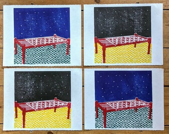 Charpai on a starry starry night