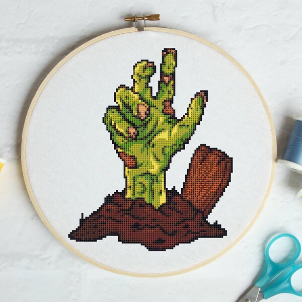Zombie Cross Stitch Etsy