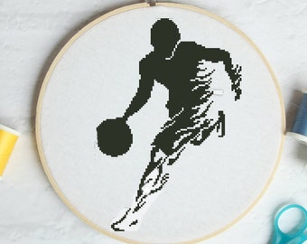 Basketball Player #P738 Embroidery Cross Stitch Pattern Download | Stitching | Cross Stitch Designs | Stitch Design | Cross Designs
