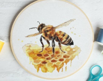Honeycomb #P1626 Embroidery Cross Stitch Pattern Download | Stitching | Cross Stitch Designs | Stitch Design | Cross Designs