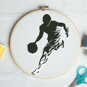 Basketball Player #P738 Embroidery Cross Stitch Pattern Download | Stitching | Cross Stitch Designs | Stitch Design | Cross Designs