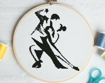 Waltz dance #P654 Embroidery Cross Stitch Pattern Download | Stitching | Cross Stitch Designs | Stitch Design | Cross Designs