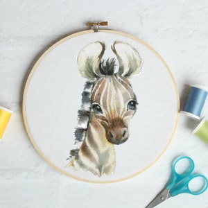 Nursery zebra #P540 Embroidery Cross Stitch Pattern Download | Stitching | Cross Stitch Designs | Stitch Design | Cross Designs