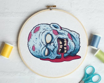 Zombie #P144 Embroidery Cross Stitch Pattern Download | Stitching | Cross Stitch Designs | Stitch Design | Cross Designs