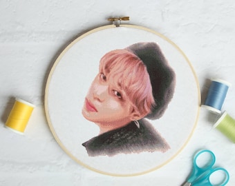 Jimin #P330 Embroidery Cross Stitch Pattern Download | Stitching | Cross Stitch Designs | Stitch Design | Cross Designs