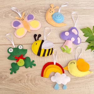 Summer ornaments set
