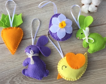 Easter ornaments for tree felt