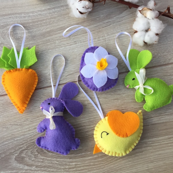 Easter ornaments for tree felt