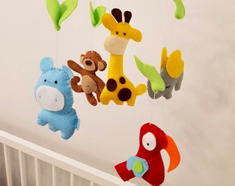 Jungle mobile for nursery