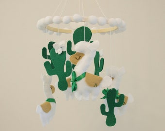 Cactus Baby Mobile, Lama mobiel vilt