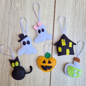 Set of 6 Halloween Ornaments