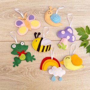 Summer ornaments for a small tree