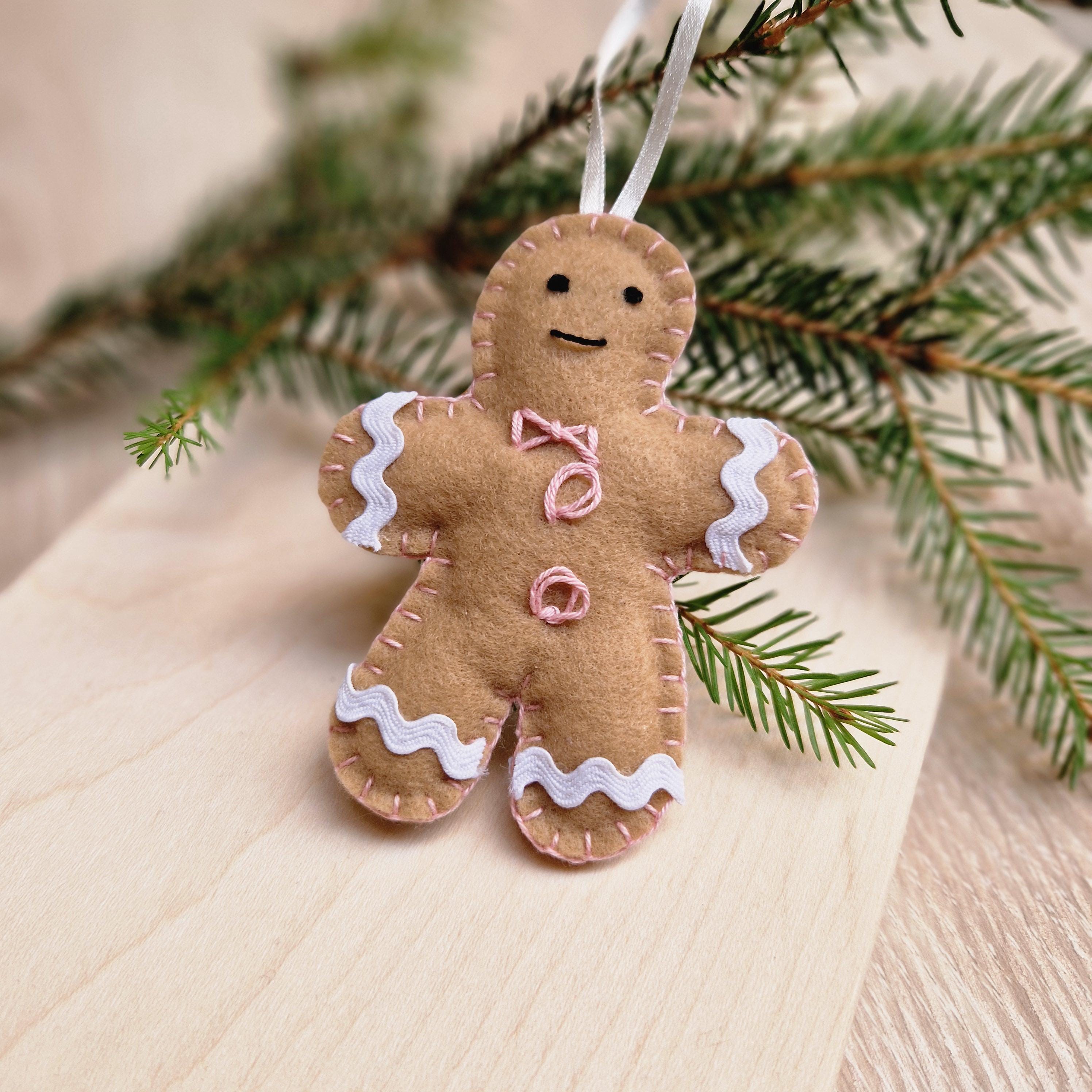 Lot De 4 Décorations De Table De Noël, En Forme De Pain D'épices, Centre De