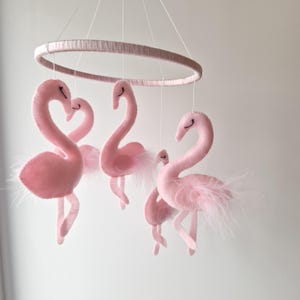 Pink baby mobile girl