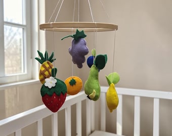 Fruit baby mobile handmade