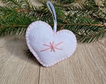 フェルトハートのオーナメント クリスマス - Etsy 日本