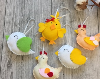 Easter decoration, Easter chick, Felt Easter decorations, Easter home decor, Easter ornament, easter decor, easter ornaments handmade