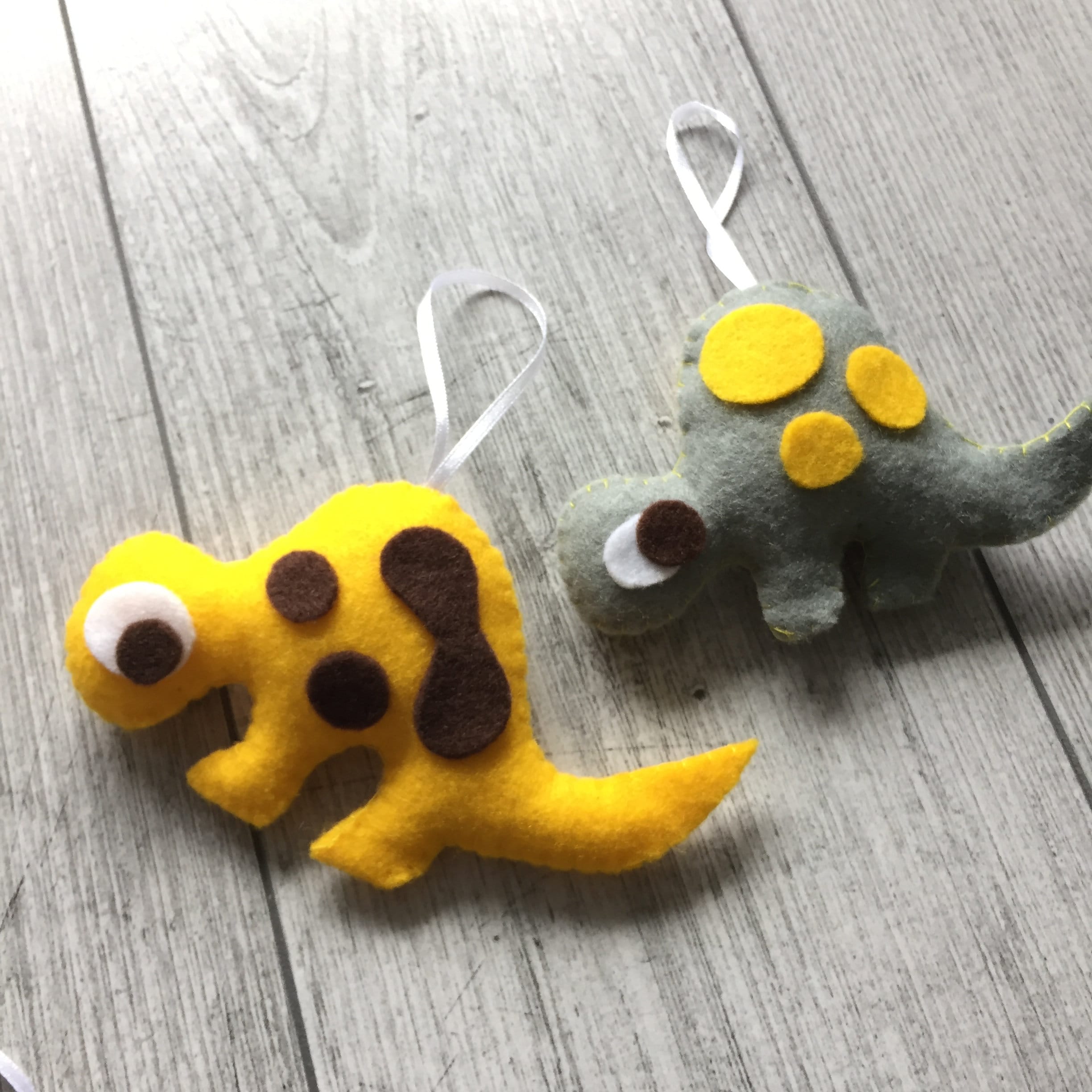Felt Dinosaur Ornament Dinosaur Decorations Plush Dinosaur Etsy