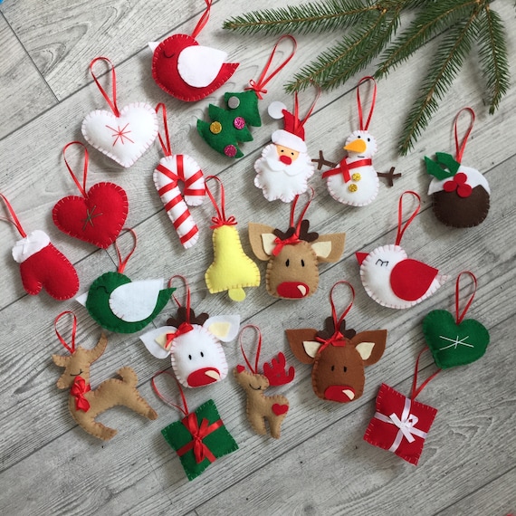 Felt Christmas Snowman for Toddlers, 30 Pcs Cute Christmas Ornaments K –   Online Shop