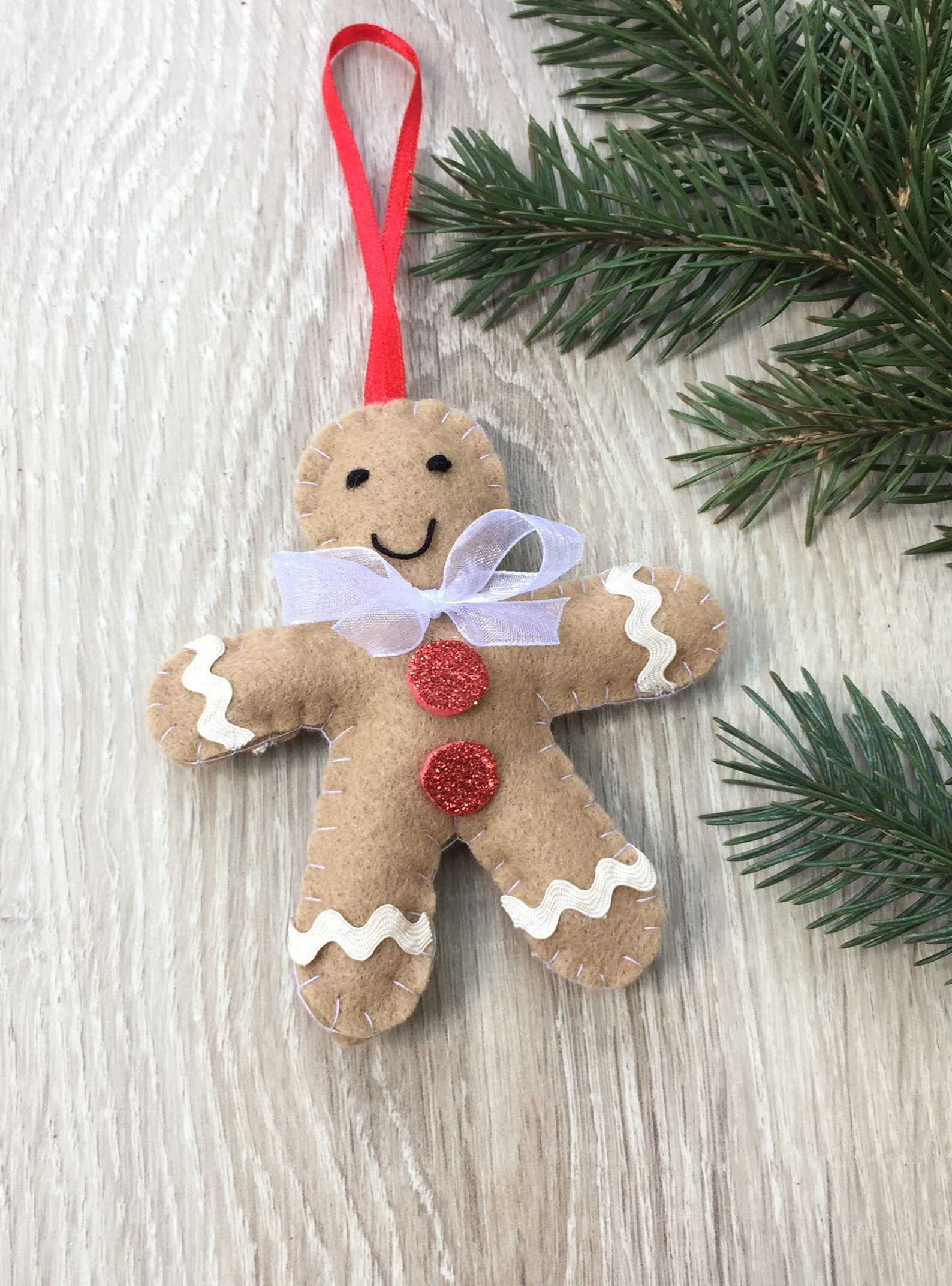 Christmas Gingerbread Man Ornament Gingerbread Man Decoration Etsy